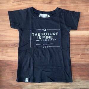 MIMA mini & maximus graphic tee shirt The Future is Mine short sleeve kids 4/5T